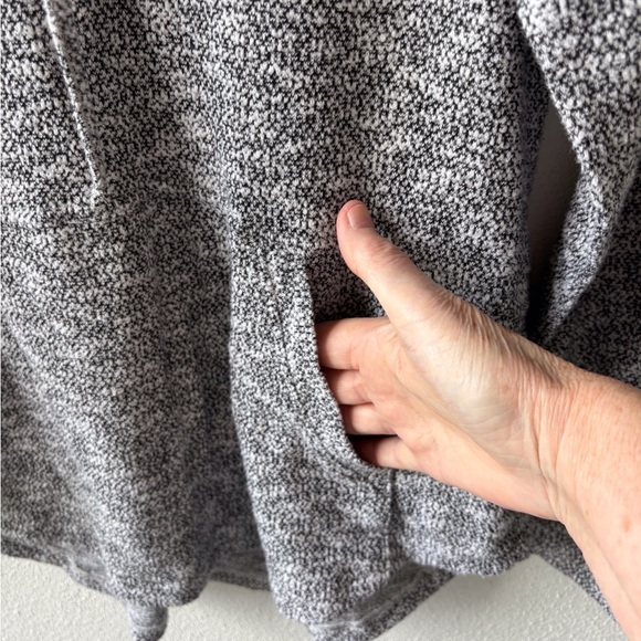 Prana Size S Charcoal Marled Popover Loose High Neck Kangaroo pockets - Picture 5 of 9